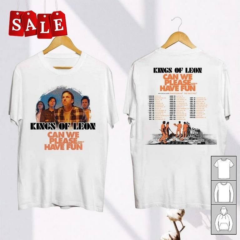 Новая редкая футболка Kings Of Leon 2024 Tour для мужчин, женщин, унисекс S-5XL TH458 Унисекс футболка