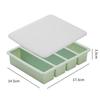 Silicone Ice Mold with Lid Freezer Trays Durable Food Sauce Storage