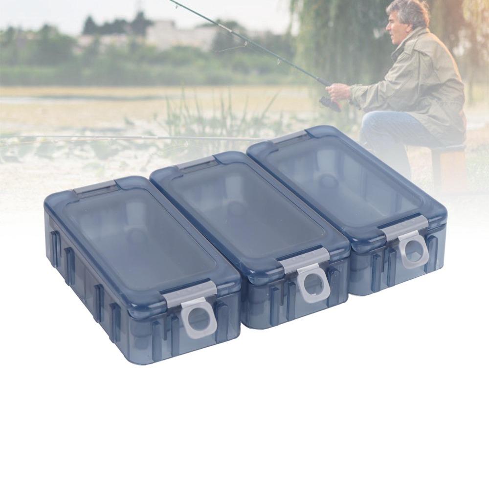4pcs Plastic Fishing Lure Box Luminous Fishing Tackle Box Fishing Bait Box for Lures And Hooks