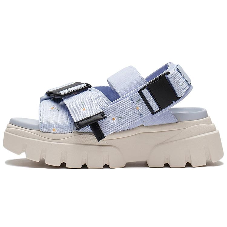 Женские пляжные сандалии Li Ning Бело-синие AZGS016-2
