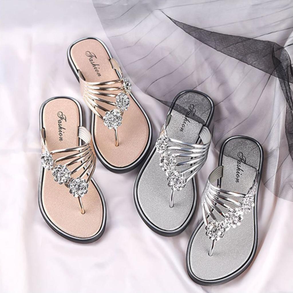 Женские шлепанцы Летние сандалии Плоская подошва Легкая повседневная одежда Сандалии на клипсах Женская обувь