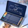 Giorgione Oil-Based & Water-Soluble Colored Pencils Set, 72 Colors Tin Box, Professional Fine Art, 120 Colors.