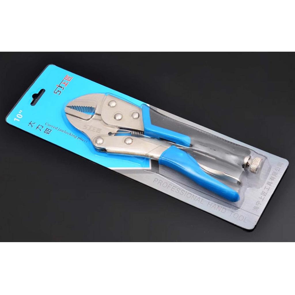 10 Inch Flat-Mouth Pliers, Adjustable Opening Straight-Mouth Clamping Pliers