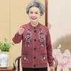 Middle-aged and Elderly Women's Spring and Autumn Sweater Temperament Elegant Elderly Clothes