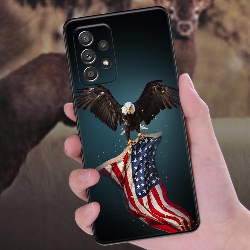 Американский флаг США со звездами Чехол для телефона для Samsung Galaxy A57 A56 A37 A55 A36 A26 A54 A52 A35 A34 A25 A17 A16 A15 A07 A06 Мягкая крышка