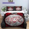 Switzerland national football Pattern Bedding Home Decoration Birthday Gift (1 * duvet cover + 2 * pillowcase, without core),fan merchandise.