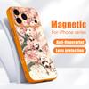 Милый чехол с принтом панды для iPhone 17 Pro Max Гибридный TPU+PC Магнитный для Magsafe Матовая крышка для iPhone 16 15 14 13 Pro Max