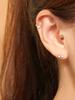 Минималпирсинг Серьги-гвоздики 14K с фианитовой короной