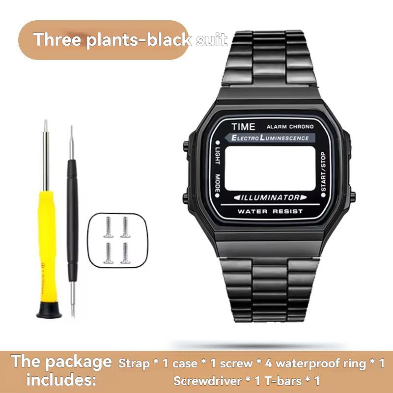 Для модификации корпуса Casio A168 полностью металлический корпус A168WGG-1B A168WEM ремешок безель водозащитное кольцо комплект Прочный комплект для модификации из нержавеющей стали