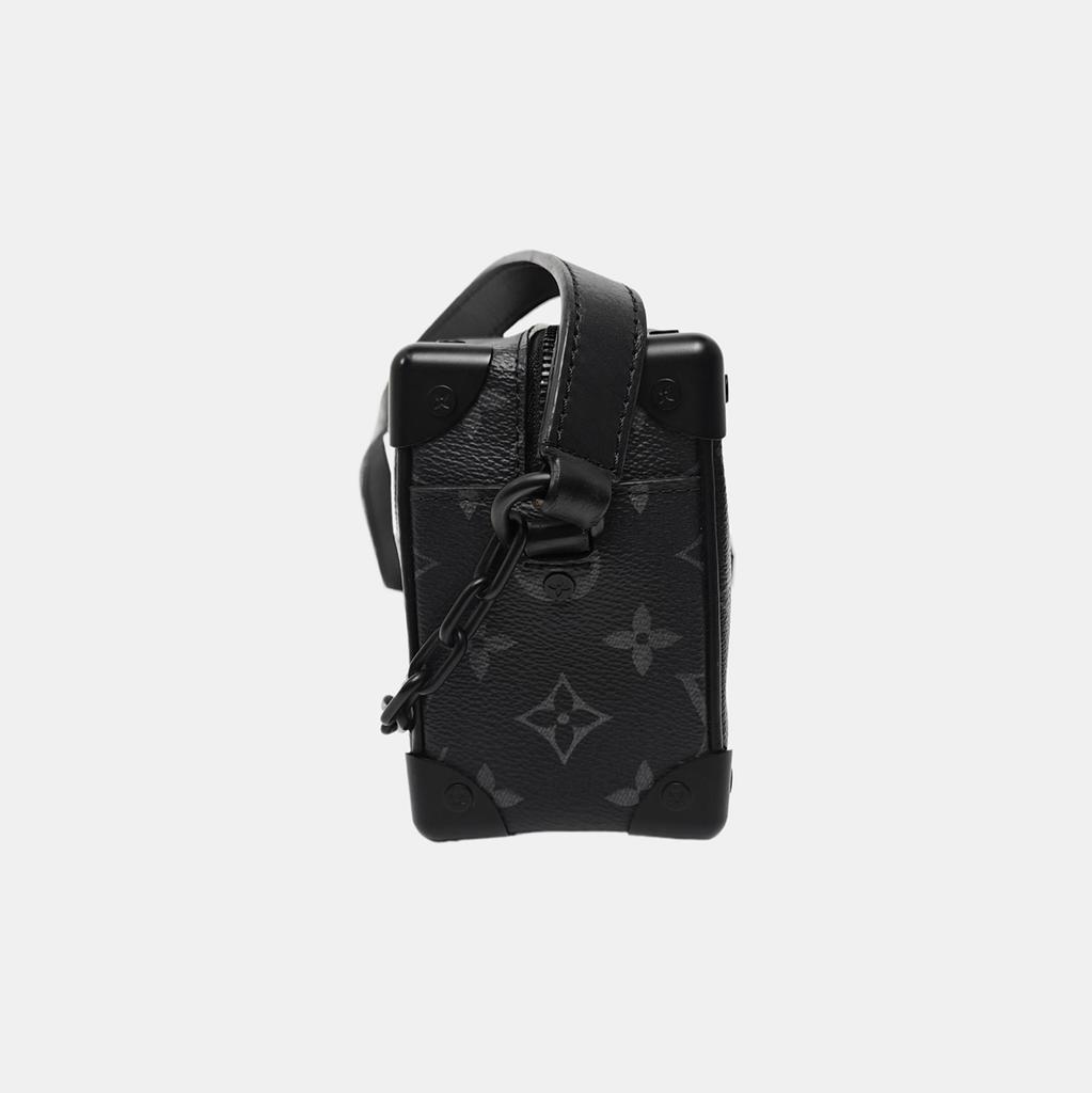 [Б/У] Louis Vuitton Мини Мягкий Сундук 'Черный Холст Monogram Eclipse' - Отличное состояние #NSWQHO