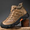 Модная мужская обувь для хайкинга ручной работы из натуральной кожи, мужская обувь для ходьбы, универсальные мужские базовые ботинки, уличные мужские зимние плюшевые сноубутсы