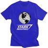Мужские футболки на заказ Stark Industries Хлопковые топы Футболки С коротким рукавом Повседневная футболка