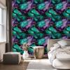 Turquoise, Sea and Indigo Ink Wallpaper for Living Room and Bedroom 50x1000