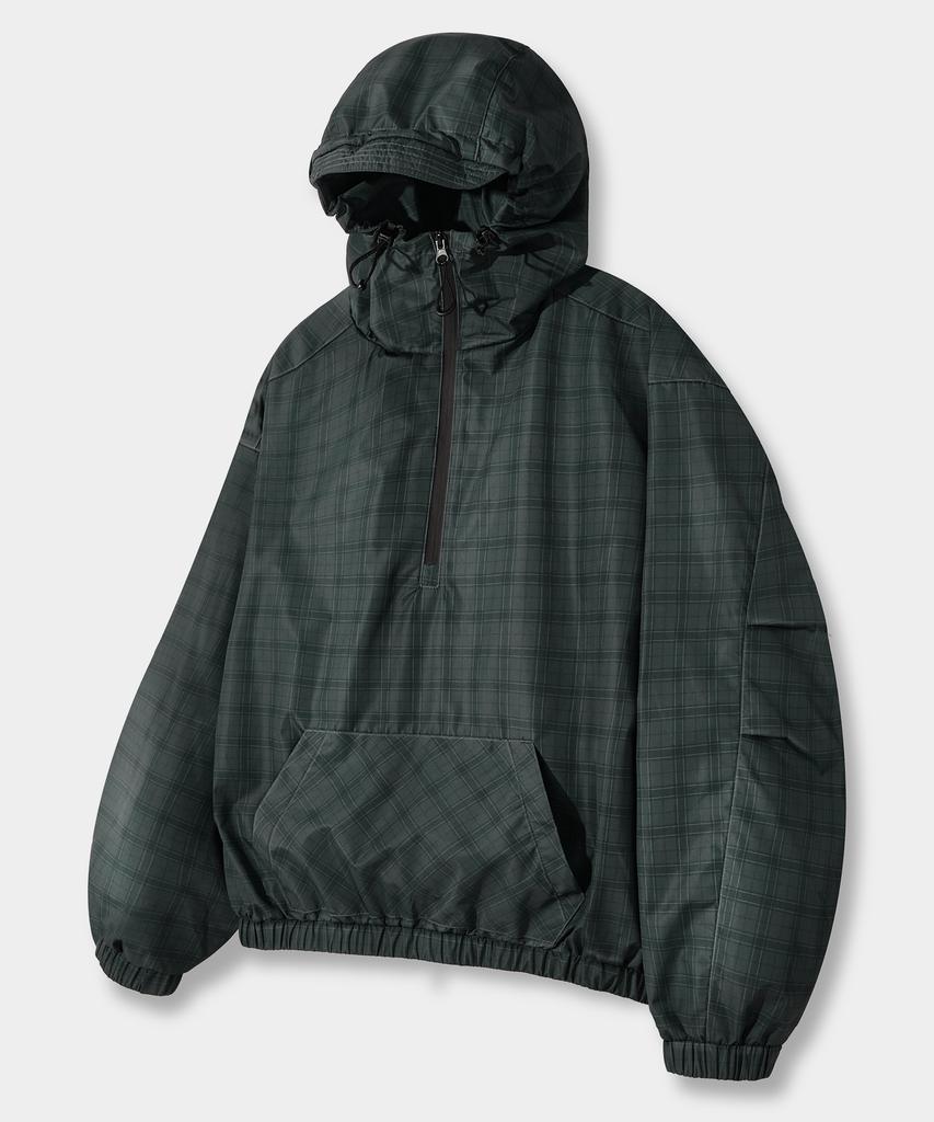 Анорак с капюшоном Dimitri Black Essential Check_2 цвета