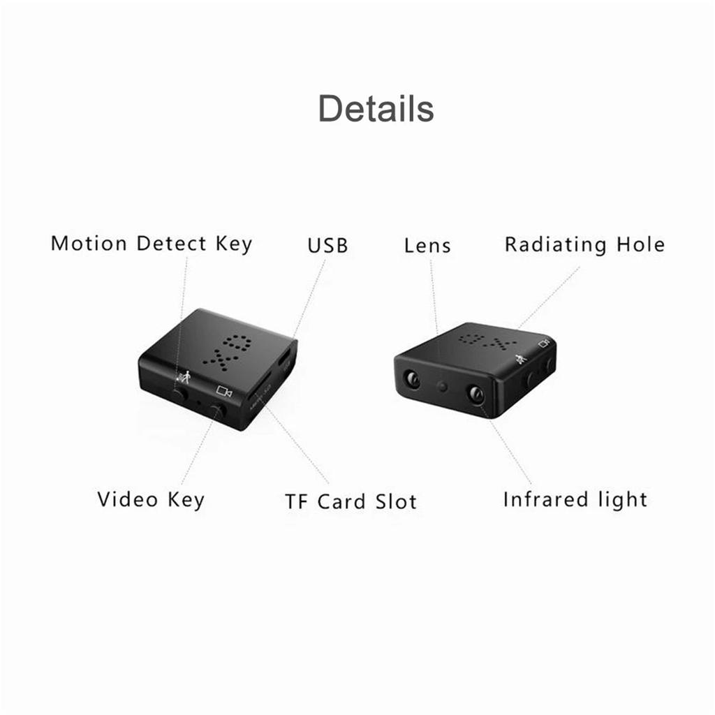 Wsdcam X D IR-CUT Mini Camera Smallest 1080P HD Camcorder Infrared Night Micro Cam Motion Detection DV DVR Security Camera