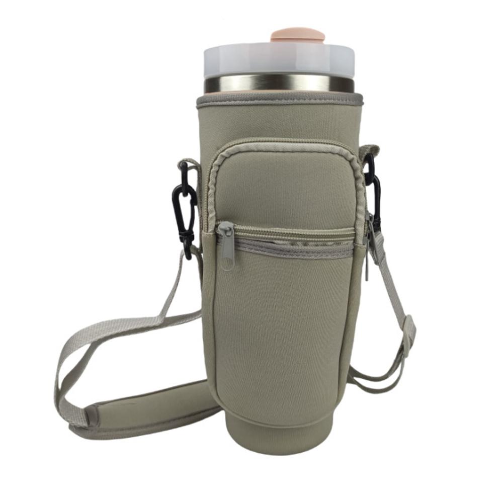 40oz Water Bottle Carrier Bag Pouch Cover for Thermos Water Bottle Holder Adjustable Shoulder Strap Mug Cover Cup Holders 5