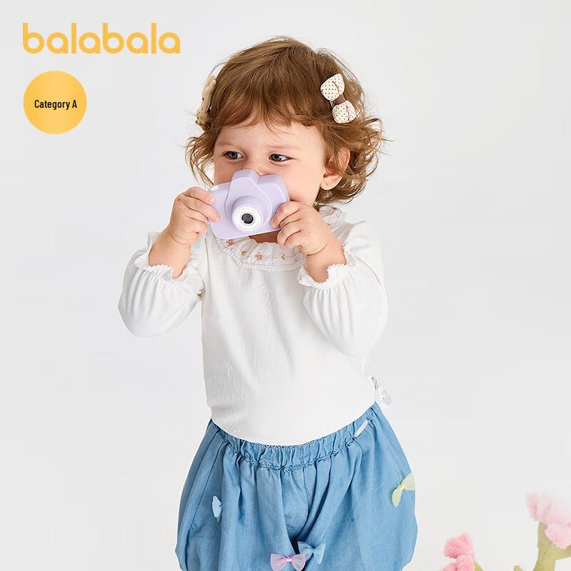 Детская футболка с длинным рукавом и принтом букв Balabala