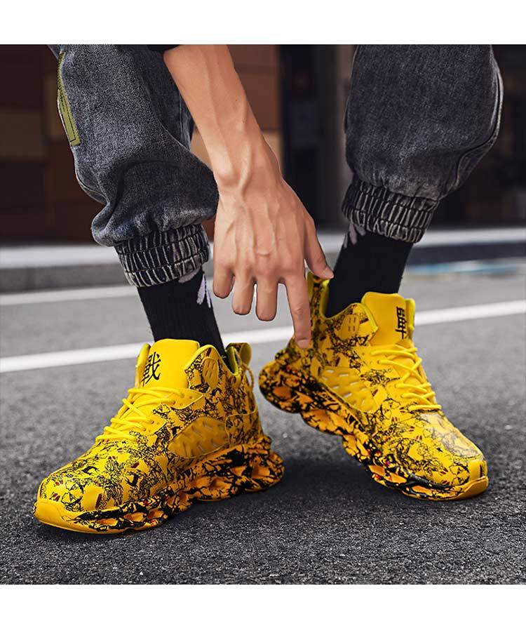 Мужские трендовые универсальные кроссовки на толстой подошве, увеличивающие рост, корейская версия, дышащие, для бега, больших размеров, спортивная трендовая обувь, баскетбольные кроссовки