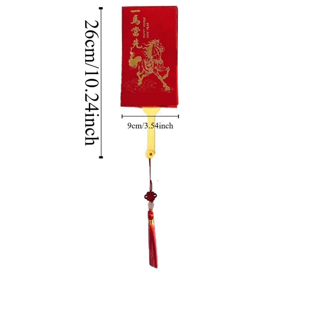 Traditional Fan Design Red Envelope 10 Cards God of Wealth Red Pocket  Birthday