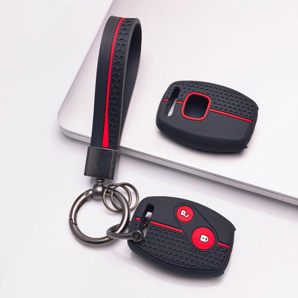 Soft Silicone Car Key Cover keychain For Honda 7th 8th Gen Accord CRV Odyssey Fit City Civic And Classic Old Model Anti-Scratch Guard