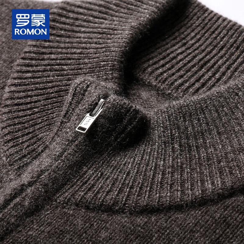 ROMON Мужской кардиган на молнии из 100% чистого кашемира
