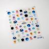 1pcs 5D Rabbit Nail Stickers Cartoon Pink Blue Flower Adhesive Nail Art Decorations Decals Slider DIY