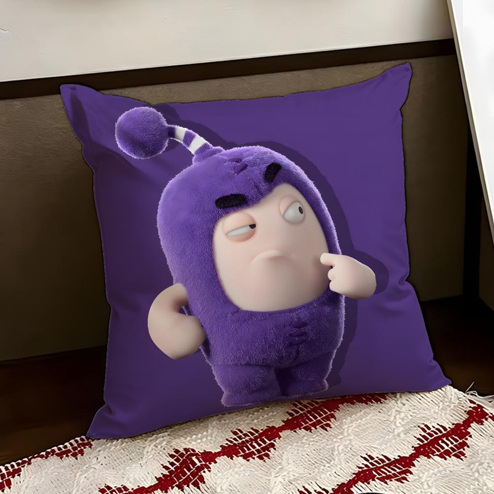 Cartoon OOddbods Cushion Cover Reversible Soft Durable Pillow Cover Home Car MultiScene Use for Daily Comfort