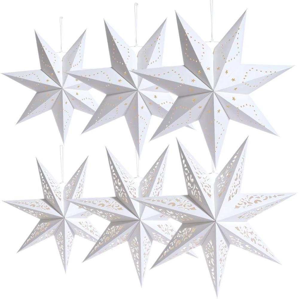 Eid Mubarak Star Lampshade 35/45cm Islam Muslim Light New Hollow Seven Point Star Home Decorations