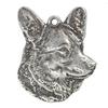 Cardigan Welsh Corgi - Silver-plated key ring with dog, handbag decoration, backpack pendant by Art-Dog brand