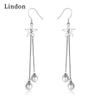Lindon Women's Zircon Copper Alloy Earrings - Wedding Party Gift Pendant Earrings
