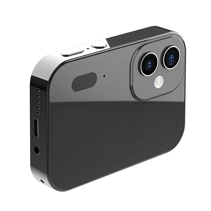 HLES 4K CCD Цифровая камера 64 МП Цифровая вспышка Видеокамера с сенсорным экраном 16-кратный цифровой зум ИК-камера ночного видения Черная