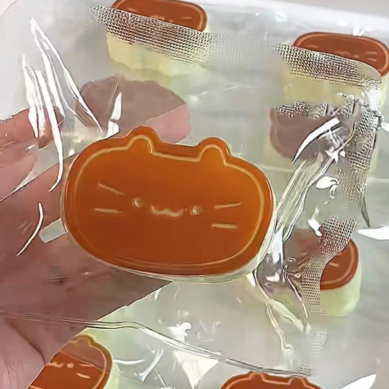 Sticky Tpr Cute Cat Cheese Bread Pressure Relief Soft Squishy Fingertip Toy Relieving Squeeze Decompression Slow Rebound Toy