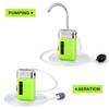 Outdoor Portable Mini Air Pump Air Oxygen Pump With Air Stone Tube 3-in-1 Sensing USB Charging