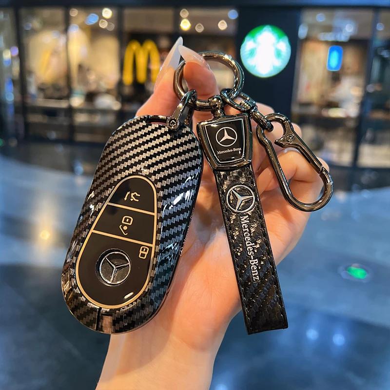 ULA5 For Mercedes Benz C S GLC EQE EQS 300 350 450 500 560 580 AMG 2025 Keychain Keyring Key Case Cover