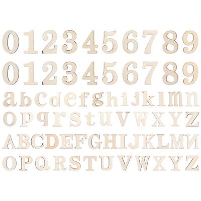 124 шт. Деревянные буквы цифры дисплей DIY сценический реквизит ручные аксессуары крафт украшения