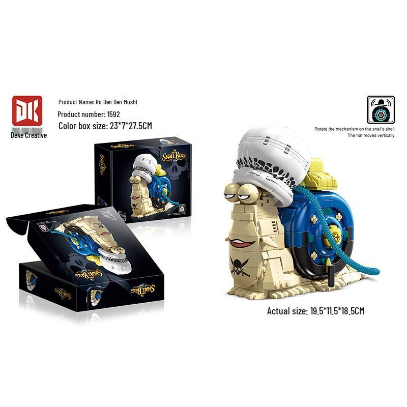 Deco 7042 Mechanical Lanternfish Building Block Model with Lights – Advanced Toy for Boys & Adults