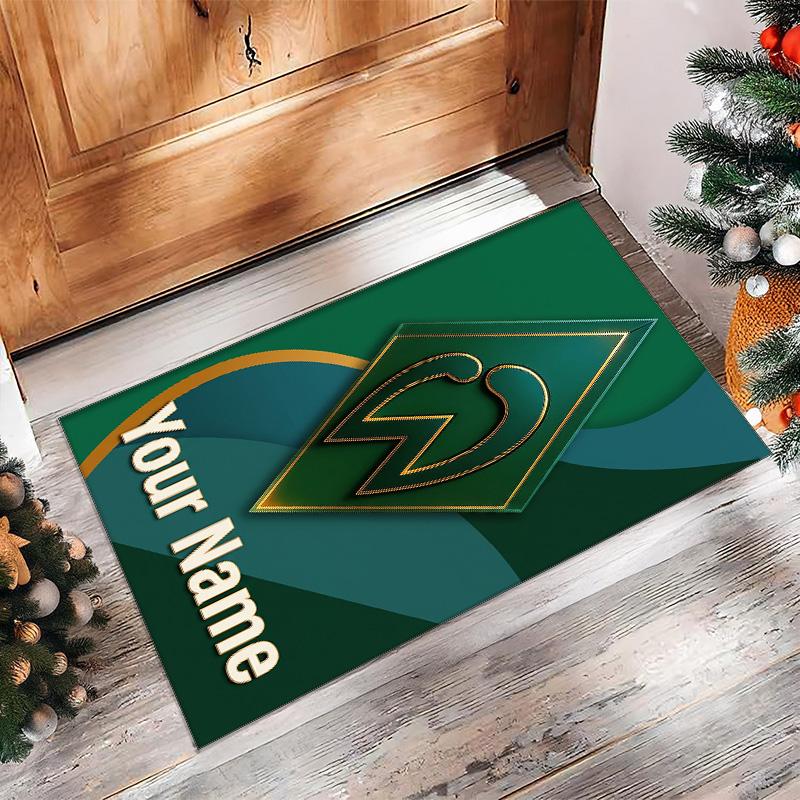Werder Bremen FC Printed Crystal Velvet Rug Non‑Slip Crystal Velvet Carpet For Sofa Bedroom Indoor Home Decoration