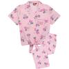 Girls Minnie Mouse Short-Sleeved Pajama Set