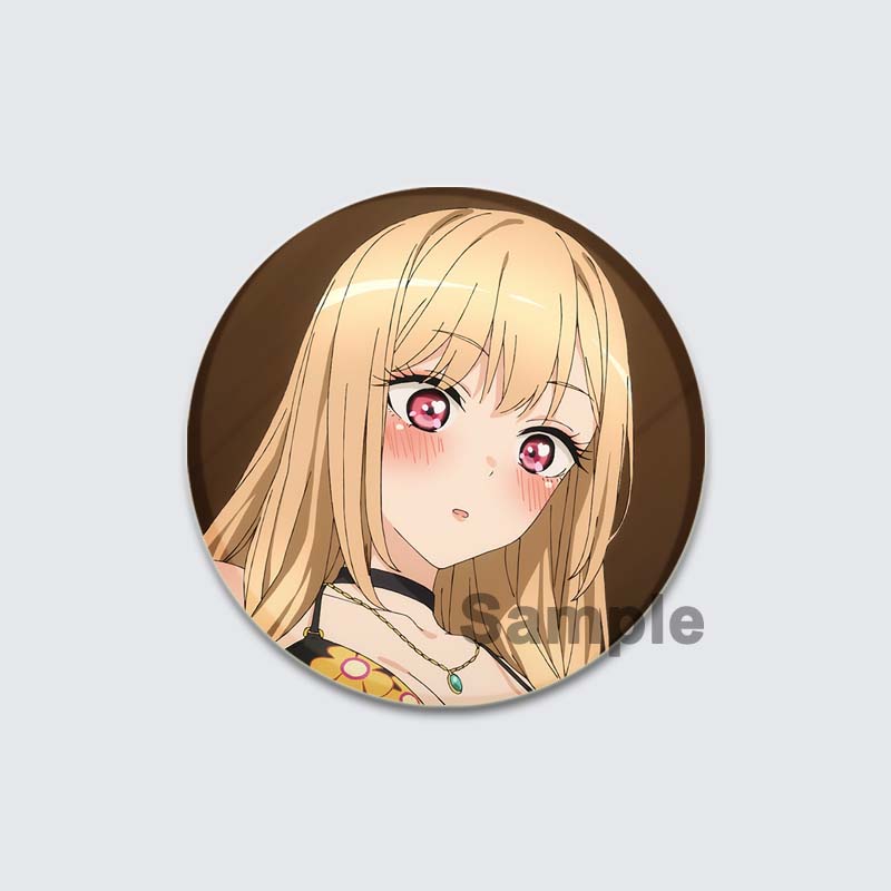 32/44/58mm Cute Cartoon My Dress Up Darling Pins Round Handmade Brooches for Backpack Cothes Accessories Anime Collection Badge Decoration