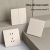 4-кнопочная панель умного WiFi-выключателя света с поддержкой приложения Mijia и голосового управления, версия для двойной/одиночной фазы