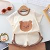 2Pcs/Set Summer Baby Set Cotton Cartoon Casual Childrens Suit Baby Clothes Girl Boy T-shirt+Shorts Childrens Clothing