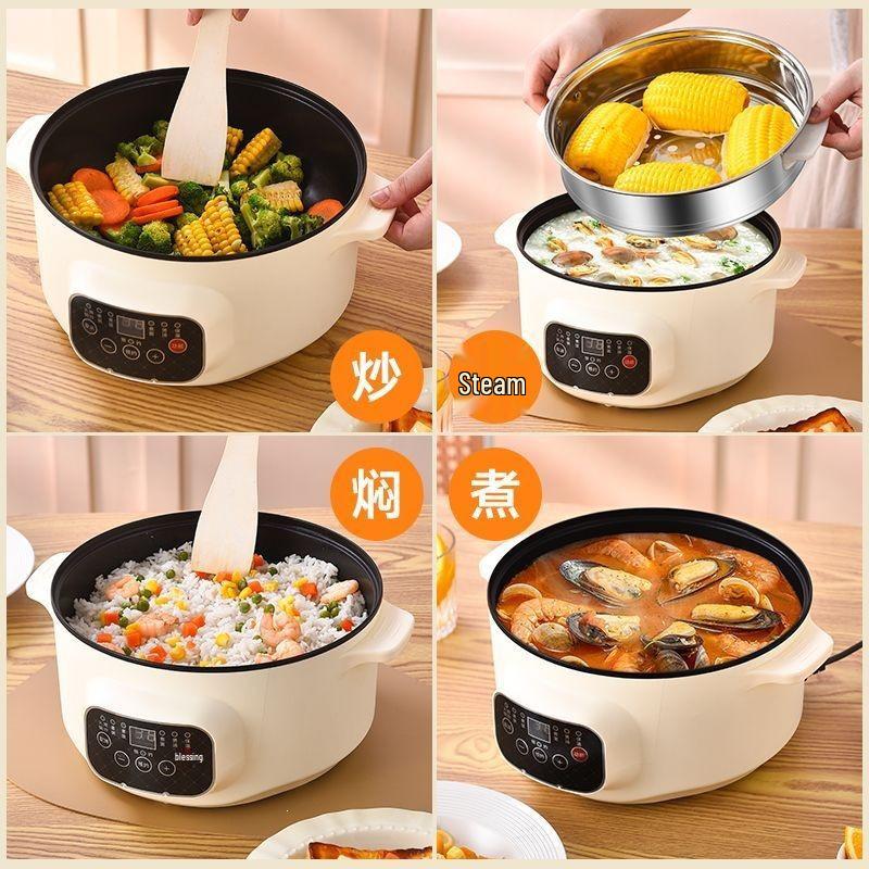 Multi-Functional Electric Cooking Pot: Stir-Fry, Noodles, Hot Pot & More