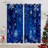 Занавески с рождественскими огнями, снеговик, снежинки, 3D-печать, украшение для праздничной вечеринки, можно сделать на заказ, 2 шт.