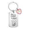 1Pc Love Accessories Commemorative Gift Russian Keychain Fashion Accessories Engraved Keychain Simple Style Stainless Steel