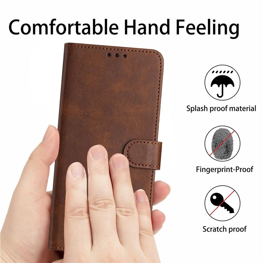 Wallet Case for 17 Ultra - Leather/PU, Brown, With Lanyard