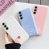 Couple Patterned Soft Silicone Case For Samsung A55 A35 S24 M35 Xiaomi Redmi Note 13 iPhone 15 Huawei Honor Realme Camera Protective Shockproof Cover