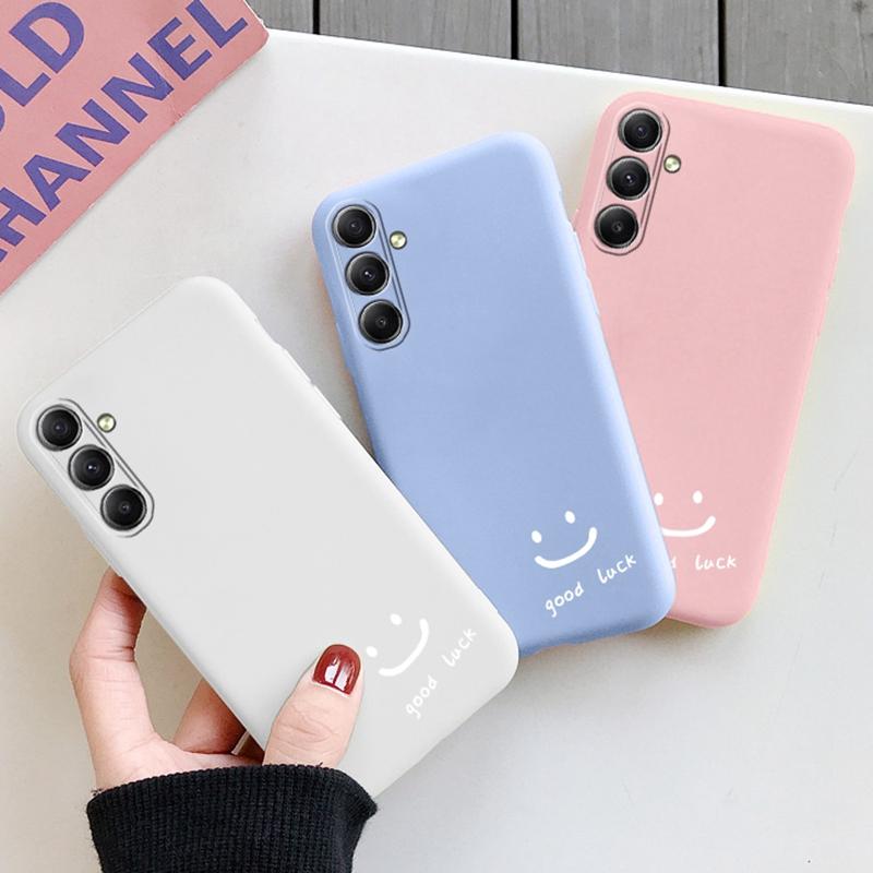 Couple Patterned Soft Silicone Case For Samsung A55 A35 S24 M35 Xiaomi Redmi Note 13 iPhone 15 Huawei Honor Realme Camera Protective Shockproof Cover