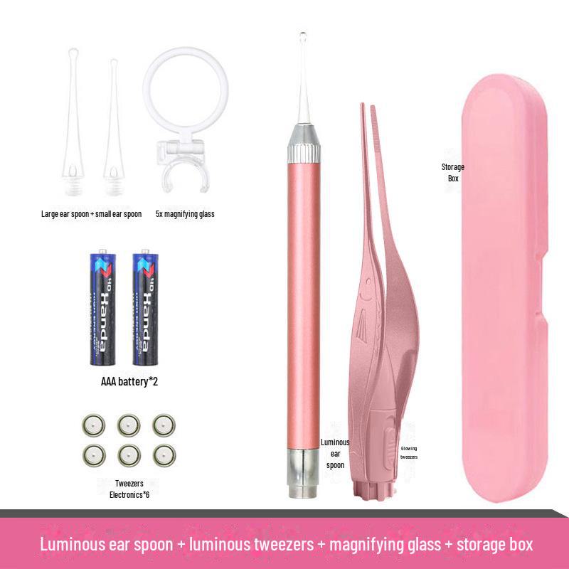 Набор светящихся пинцетов для удаления ушной серы для детей - Инструмент для чистки ушей