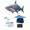 Remote Control Flying Shark Inflated RC Inflatable Balloon Toy Kids Gift (Blue Shark)
