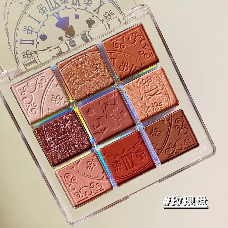 Zeesea ZEESEA Alice 9 Colors Eye Shadow Plate Affordable Student Taro Wave Glitter Earth Color Official Authentic Products